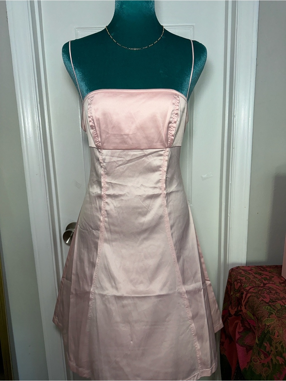 Urban Outfitters Pink Satin Mini Dress - Picture 1 of 3
